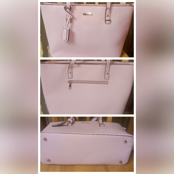 Elim & Paul 3 Piece Tote, Clutch & Wallet Set~Soft Pink - Picture 2 of 4